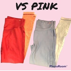 NWOT 2 Pair Victoria Secret PINK Seamless Leggings